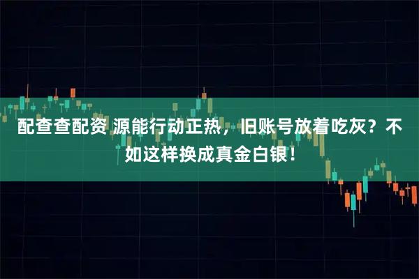 配查查配资 源能行动正热，旧账号放着吃灰？不如这样换成真金白银！